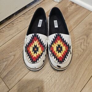 Myra's Uranium Southwestern Cloth Loafers Size 9